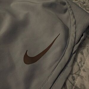 White womens nike dri fit running shorts size L